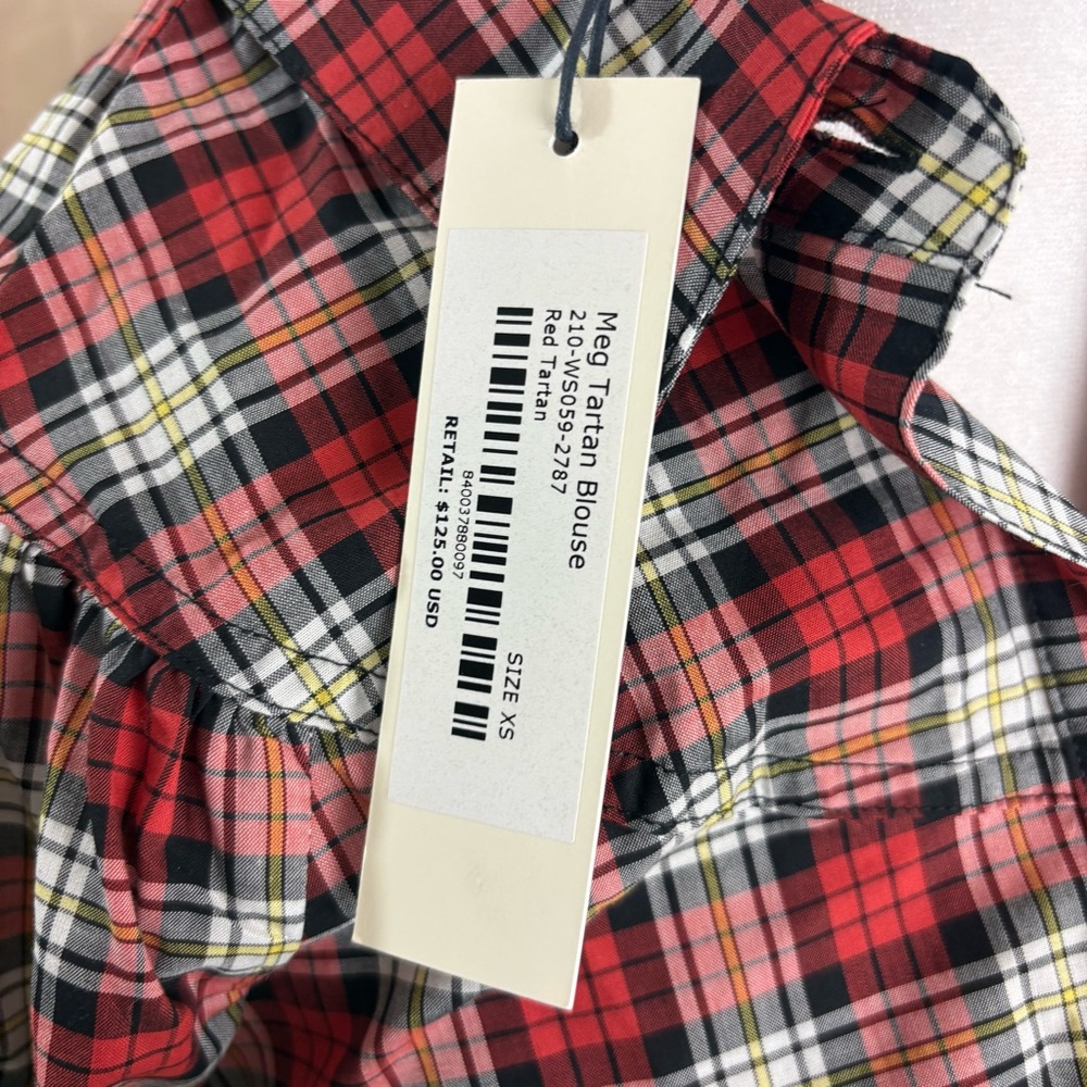NEW Alex Mill Red and White Long Sleeve Button Down Shirt - Picture 9 of 10